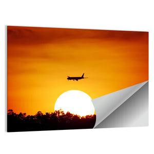 Aircraft at Sunset Wall Art