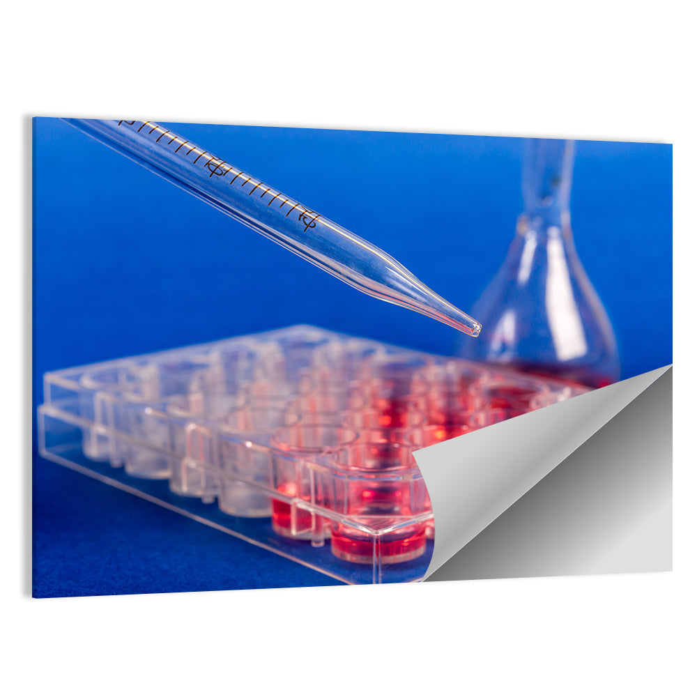 Stem Cell Pipette Close-up Wall Art