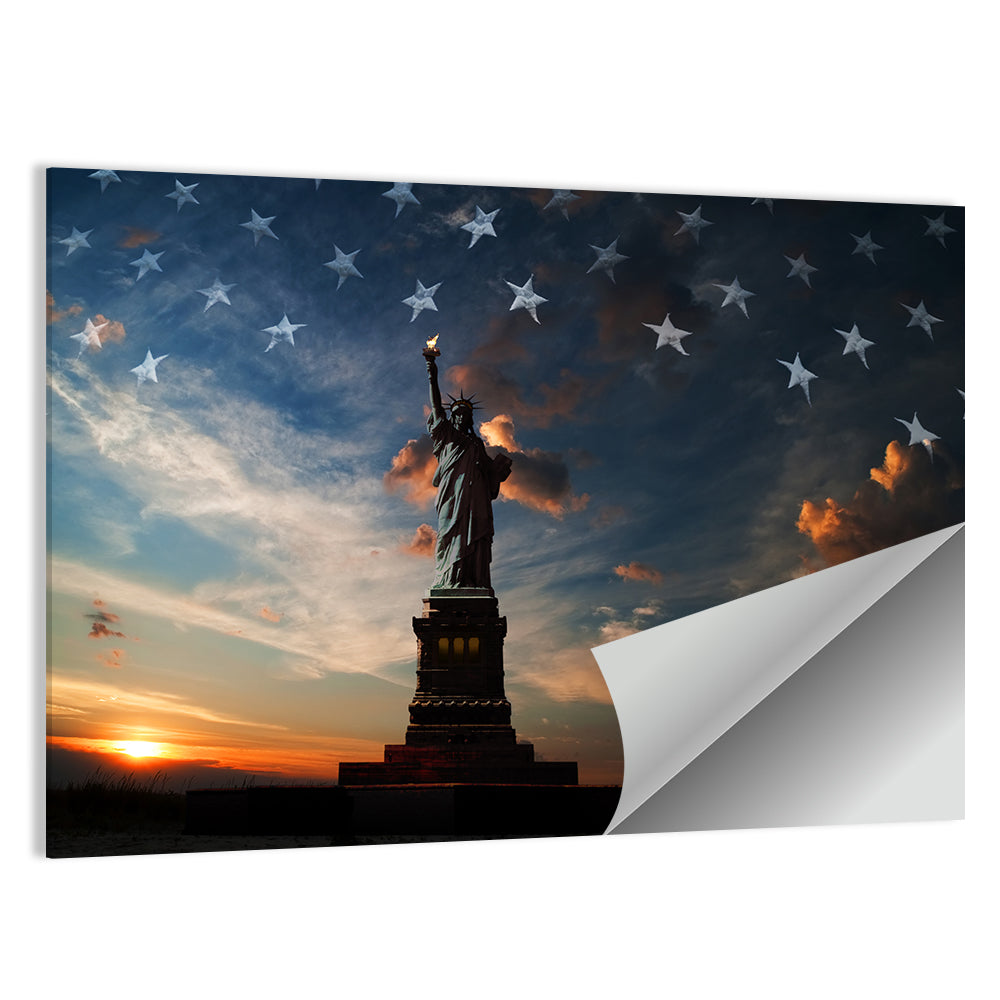 Statue of Liberty at Dusk Wall Art