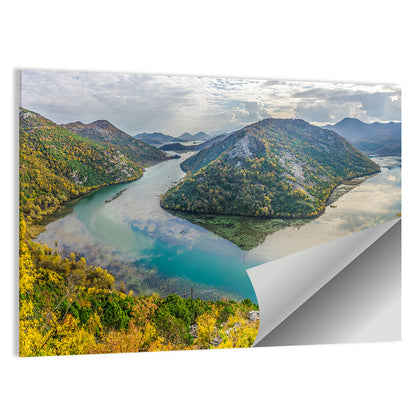 Rijeka Crnojevića Bend, Lake Skadar Wall Art