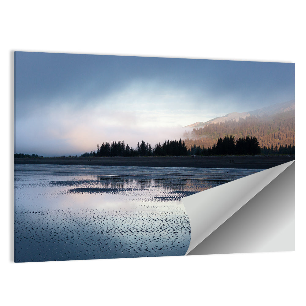 Lake Clark Foggy Shoreline Wall Art