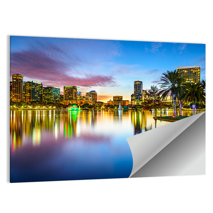 Orlando Lake Eola Skyline Wall Art