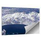 Lake Sevan Aerial Winter View Wall Art