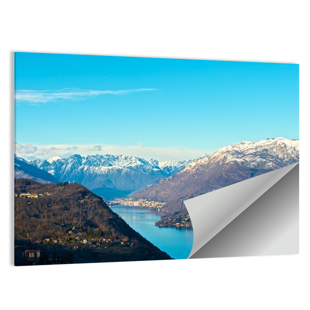 Lake Orta Mountain Reflection Wall Art
