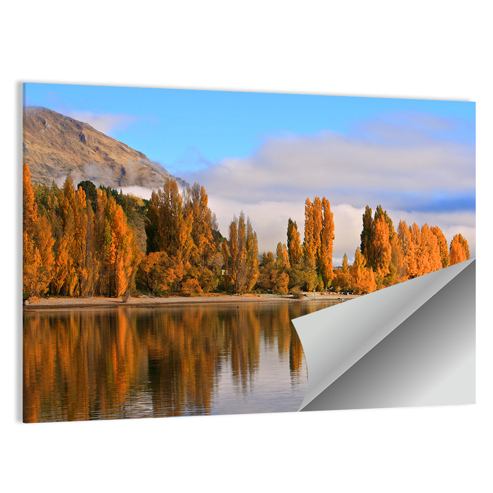 Lake Wanaka Autumn Reflection Wall Art