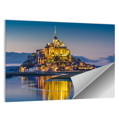 Mont Saint-michel at Dusk Wall Art