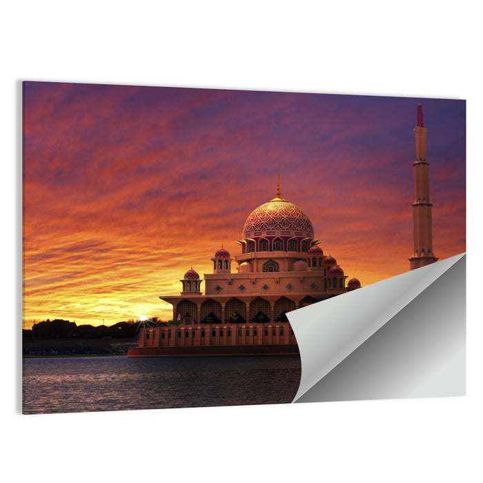 Putra Mosque at Sunset Wall Art as a poster print