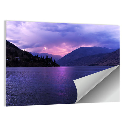 Lake Chelan Violet Sunset Wall Art