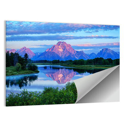 Oxbow Bend Dawn Reflection Wall Art