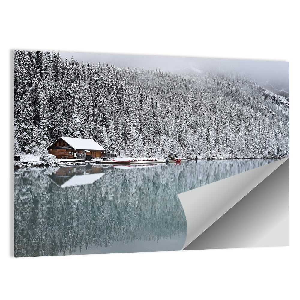 Lake Louise Winter Reflection Wall Art