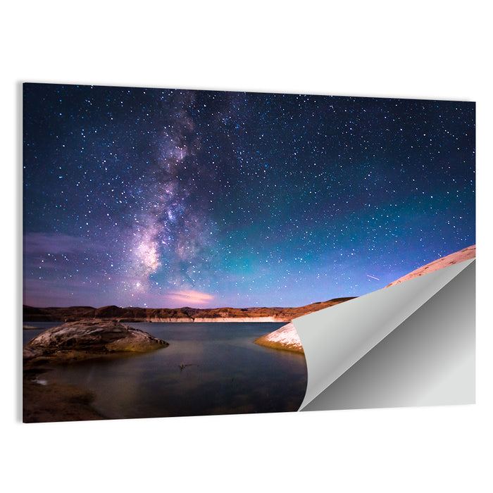 Lake Powell Night Sky Wall Art as a poster print
