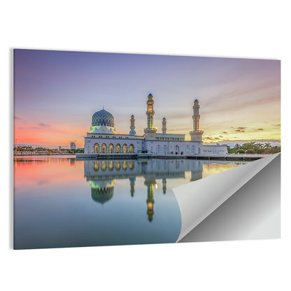 Kota Kinabalu City Mosque at Sunrise Wall Art