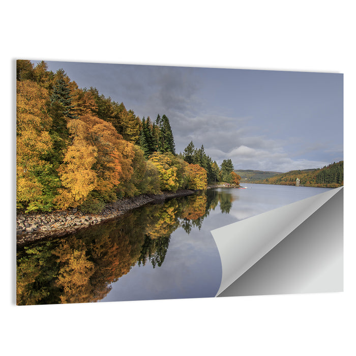 Autumn at Lake Vyrnwy Wall Art as a poster print