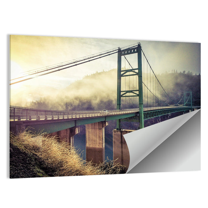Bridge Over Lake Oroville Wall Art as a poster print