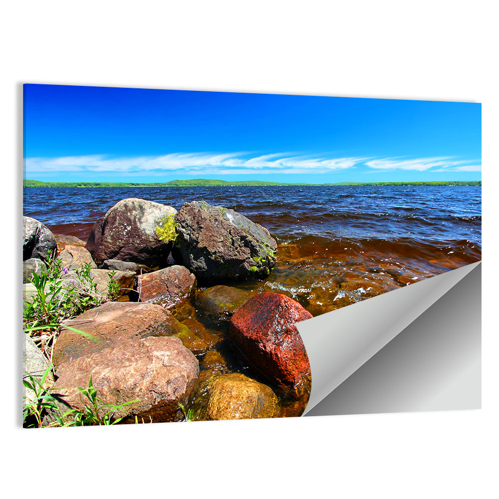 Lake Gogebic Rocky Shoreline Wall Art