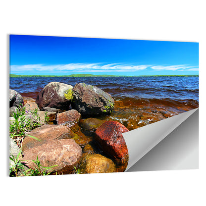 Lake Gogebic Rocky Shoreline Wall Art