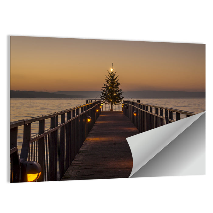 Skaneateles Lake Pier Wall Art as a poster print