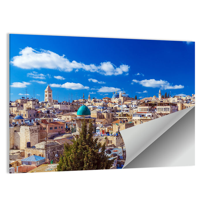 Jerusalem Old City Rooftops Wall Art as a poster print