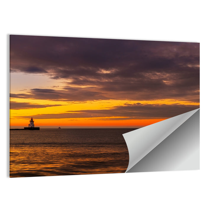 Lake Erie Twin Beacons Wall Art as a poster print