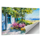 Cottage Garden Summer Landscape Wall Art