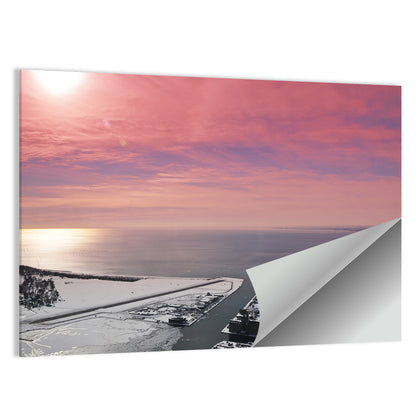 Lake Ontario Winter Skyline Wall Art