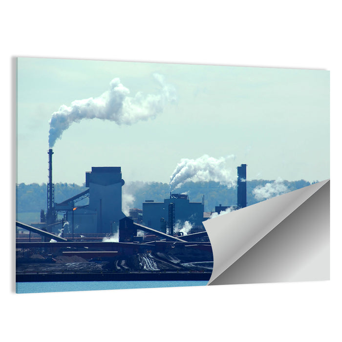 Industrial Pollution Concept Wall Art as a poster print