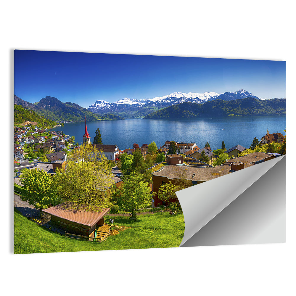 Lake Lucerne, Weggis Wall Art