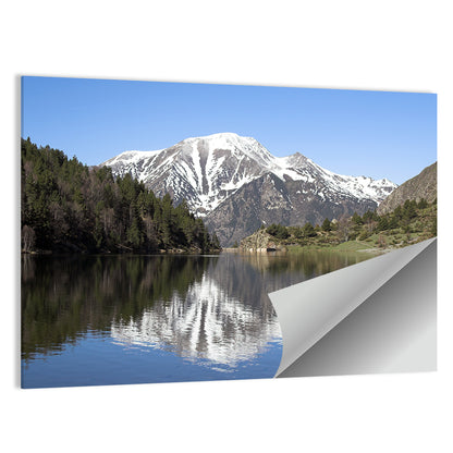 Pyrenees Lake Reflection Wall Art