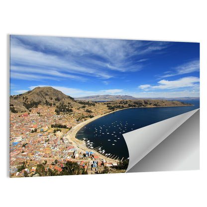 Copacabana Aerial Over Lake Titicaca Wall Art