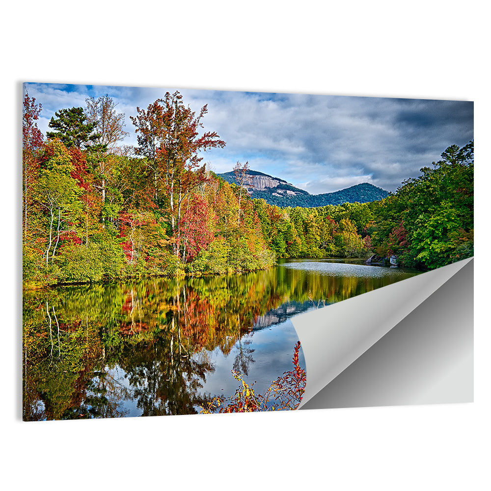 Lake Jocassee Autumn Reflection Wall Art