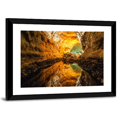 Cave Lake Reflection Wall Art