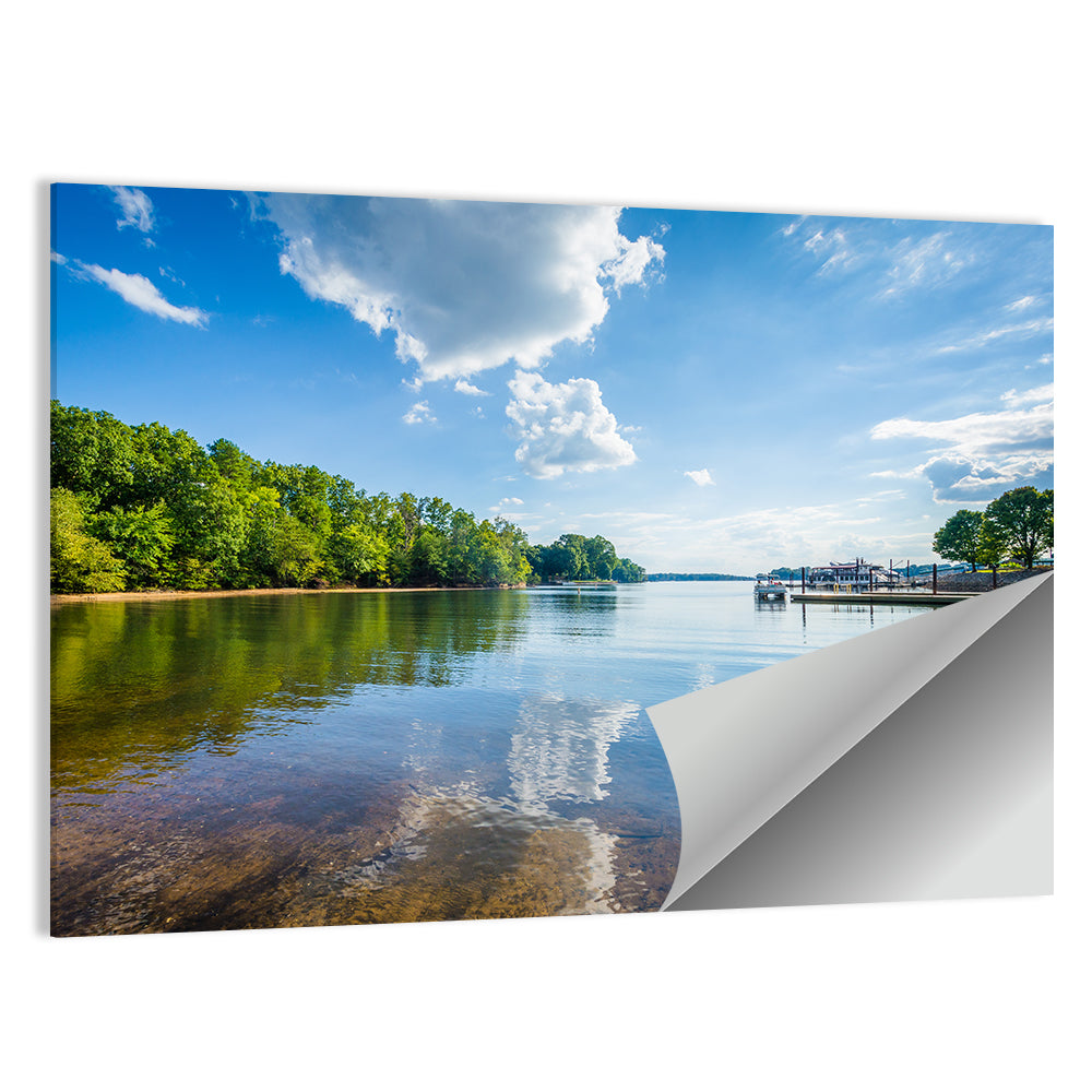 Lake Norman Dockside Reflection Wall Art