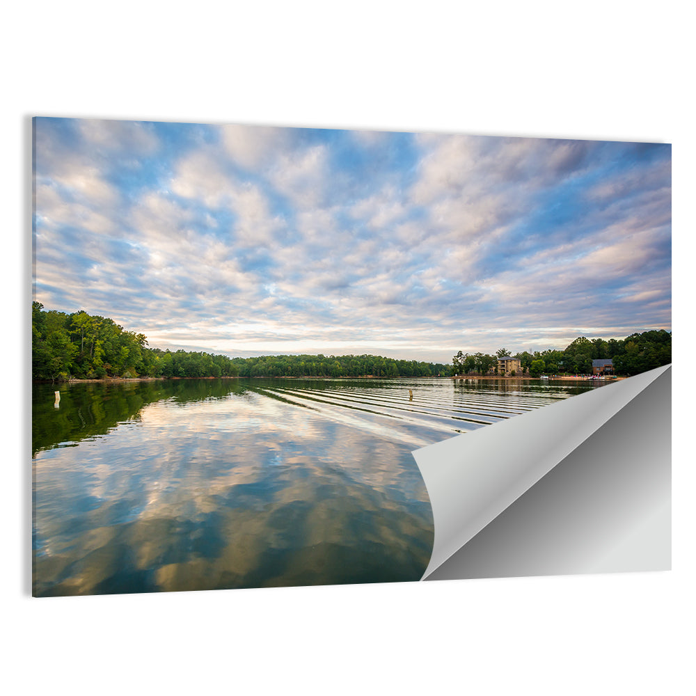 Cloudy Lake Norman Landscape Wall Art