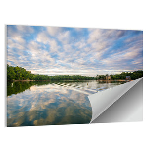 Cloudy Lake Norman Wall Art