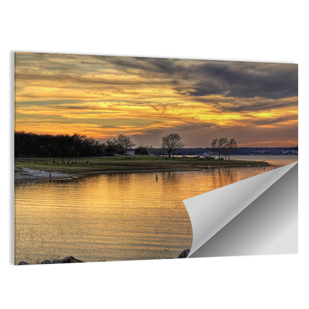 Lake Whitney Sunset Wall Art