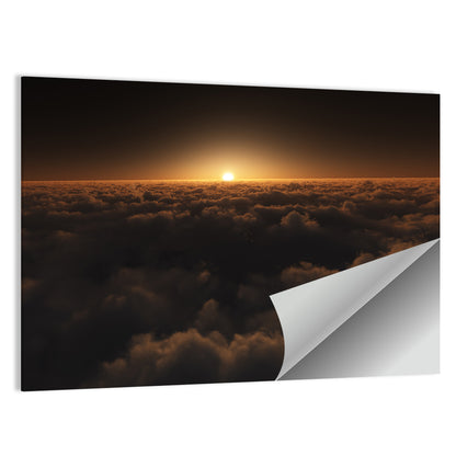 Sunset Over Cloud Sea Wall Art