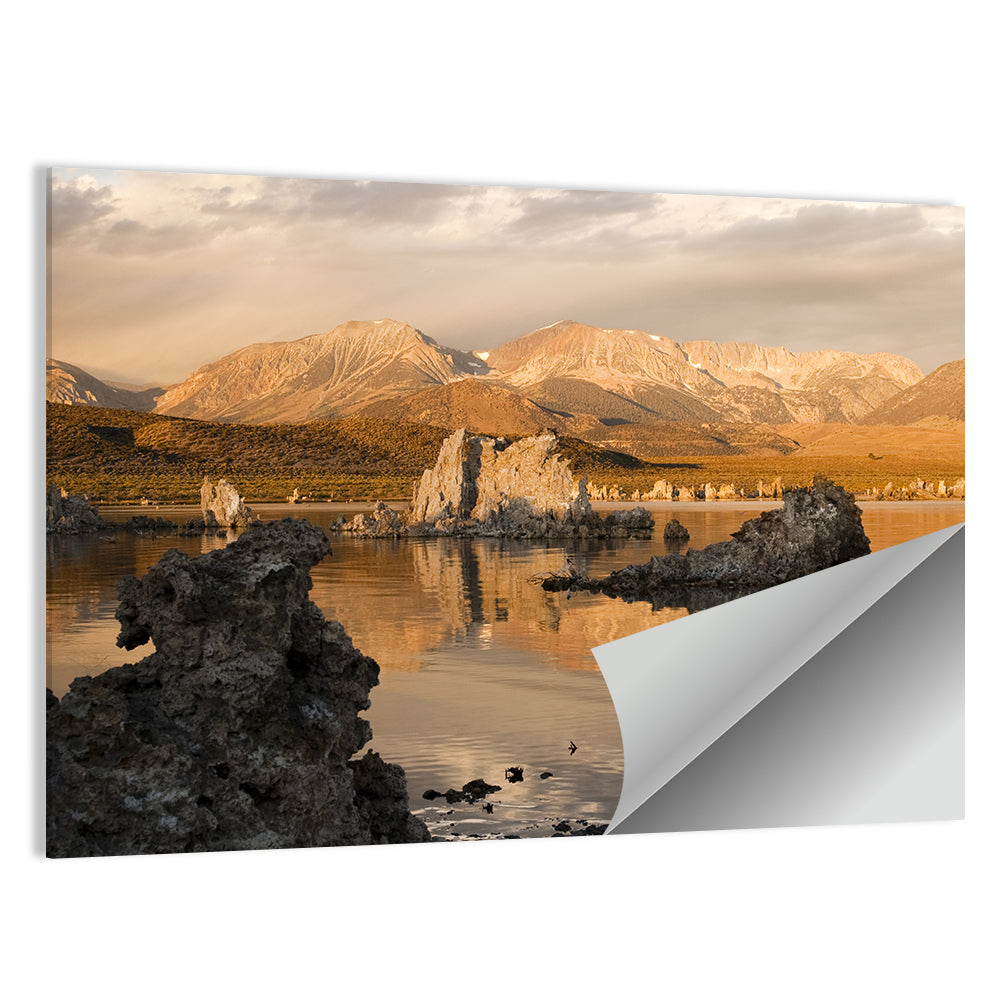 Mono Lake Tufa at Golden Hour Wall Art