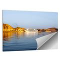 Lake Nasser Cruise Ship at Golden Hour Wall Art