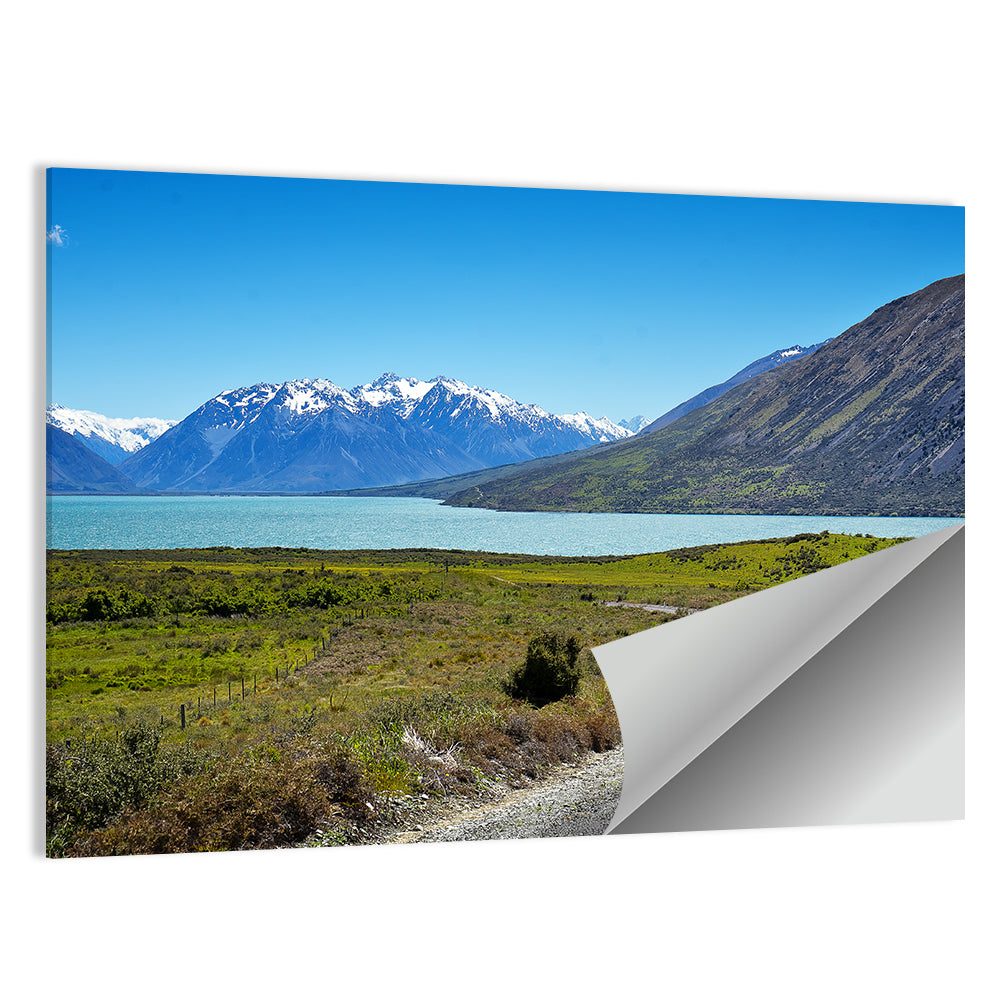 Winding Road at Lake Ohau Wall Art