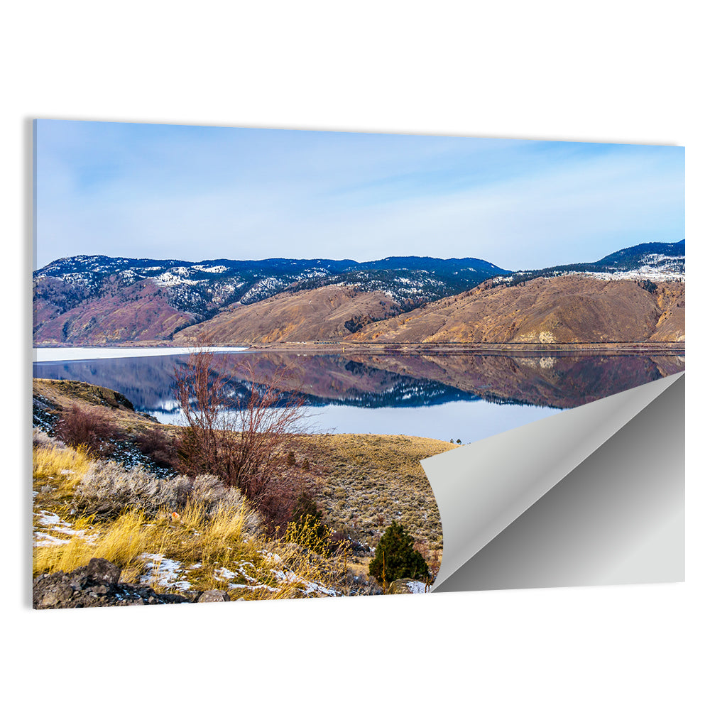 Kamloops Lake Mountain Reflection Wall Art