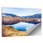 Kamloops Lake Sunset with Snow Capped Peaks Wall Art