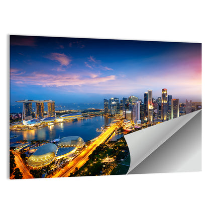 Marina Bay Twilight Singapore Wall Art