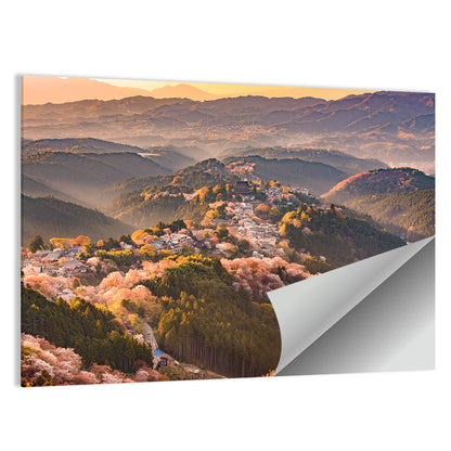Mount Yoshino Cherry Blossom Valley Wall Art