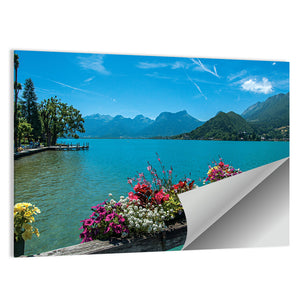 Annecy Lake & Village Talloires Wall Art