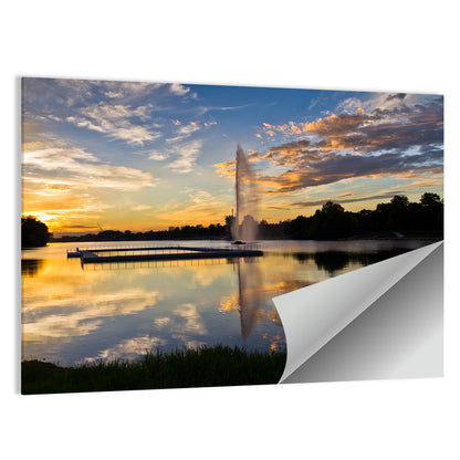 Ada Lake Sunset Ii Wall Art