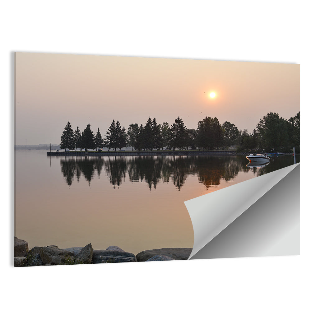 Sylvan Lake Sunset Reflection Wall Art