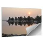 Sylvan Lake Sunset Reflection Wall Art