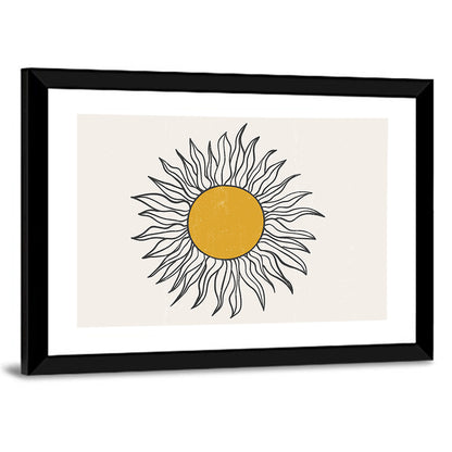 Textured Boho Sun Wall Art