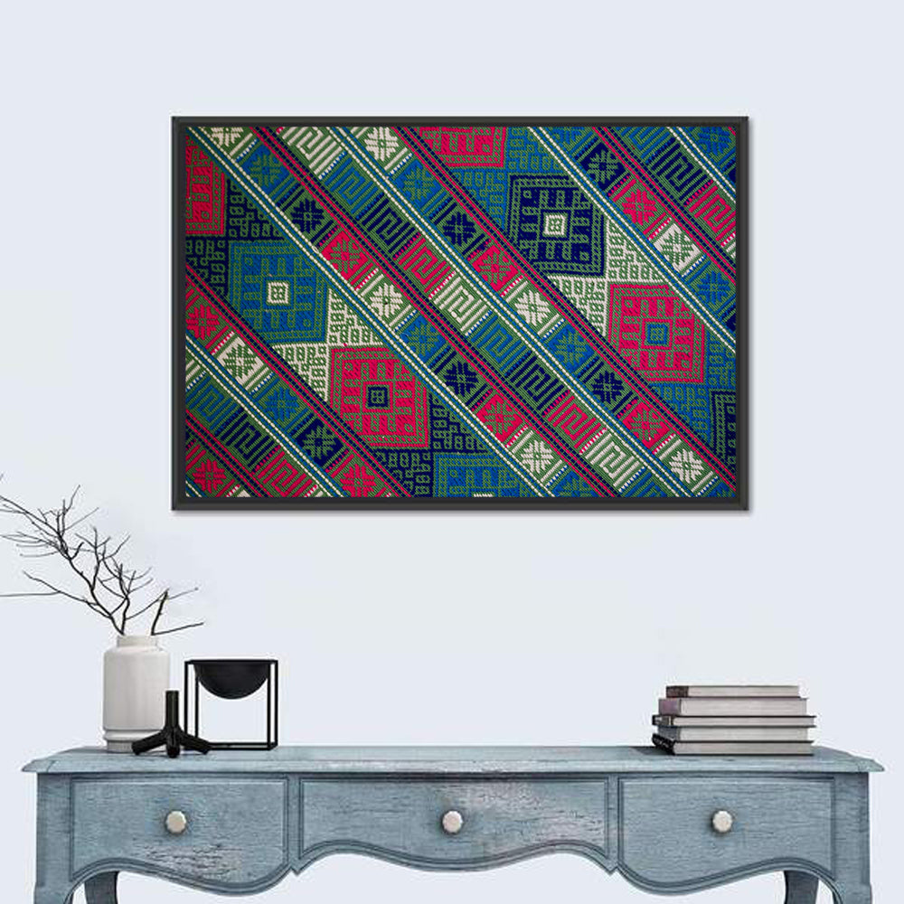 Handwoven Geometric Textile Wall Art