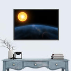 Alien Planet and Sun Wall Art